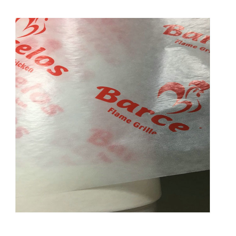 40G食品级油蜡纸印刷 防油纸印刷 印刷彩色蜡光纸金属色包装纸