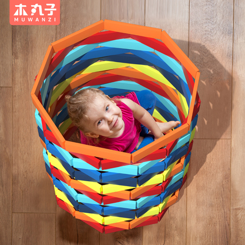Archimedes building blocks assembled construction type kindergarten Caple construction area children's educational wooden toys