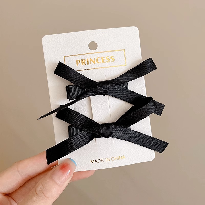 Horquilla de cinta de lazo para el cabello trenzado femenino clip para el cabello clip para el cabello 2025 nuevo clip de una sola palabra flequillo clip para el cabello roto tocado