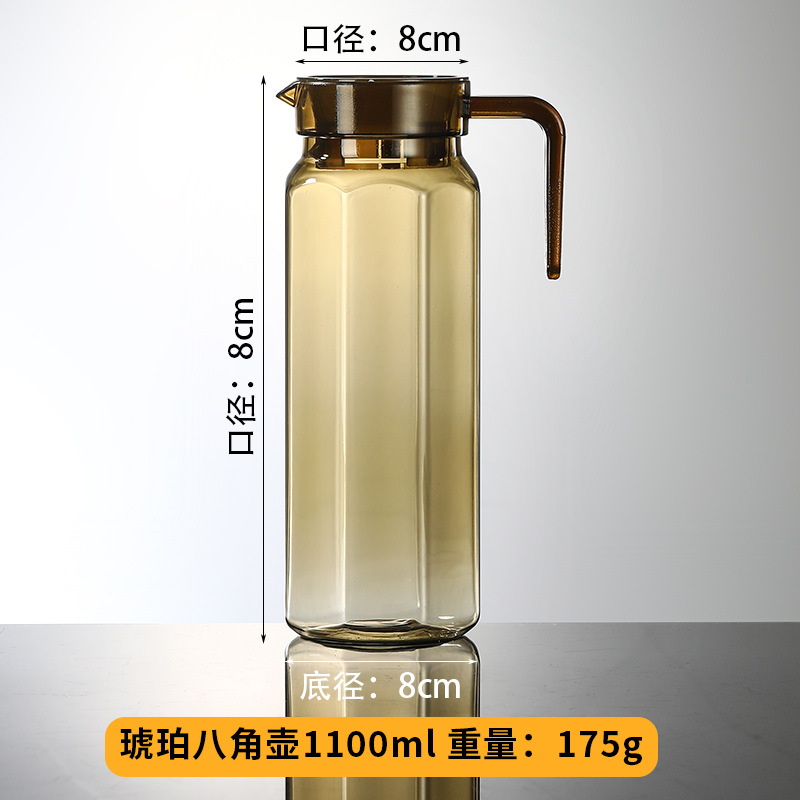 Olla de amarre acrílica, PC resistente a altas temperaturas, tetera fría, tetera gruesa, tetera fría especial para hotel, olla de jugo, almacenamiento de agua en el hogar image 25