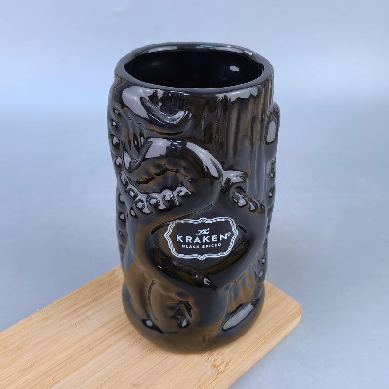 En stock bar pulpo TIKI Taza de cerámica personalizada taza de cóctel Hawaiano transfronterizo taza de bebida de moda