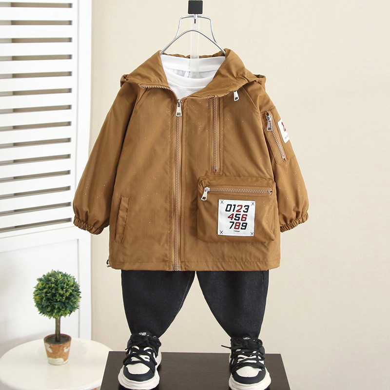 6237 Chaqueta para niños Otoño 2025 Nuevo estilo Chaquetas casuales de otoño para niños Chaqueta de primavera y otoño para bebés