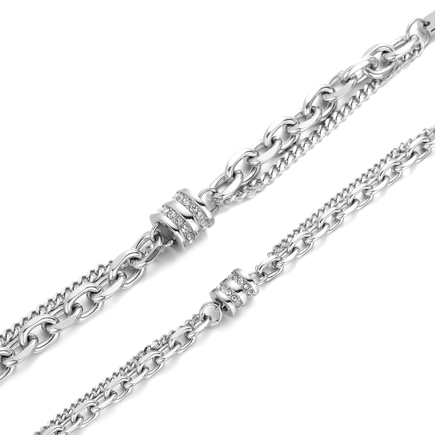 Double Layer Diamond Bracelet For Men And Women Personalized_voghion.com