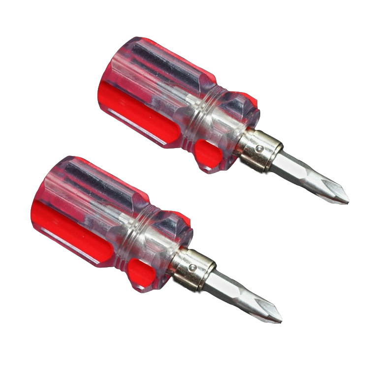 Destornillador de cabeza de rábano Cabeza de lote pequeño Desmontaje industrial doméstico Plum Blossom Cross Mini magnético de doble propósito