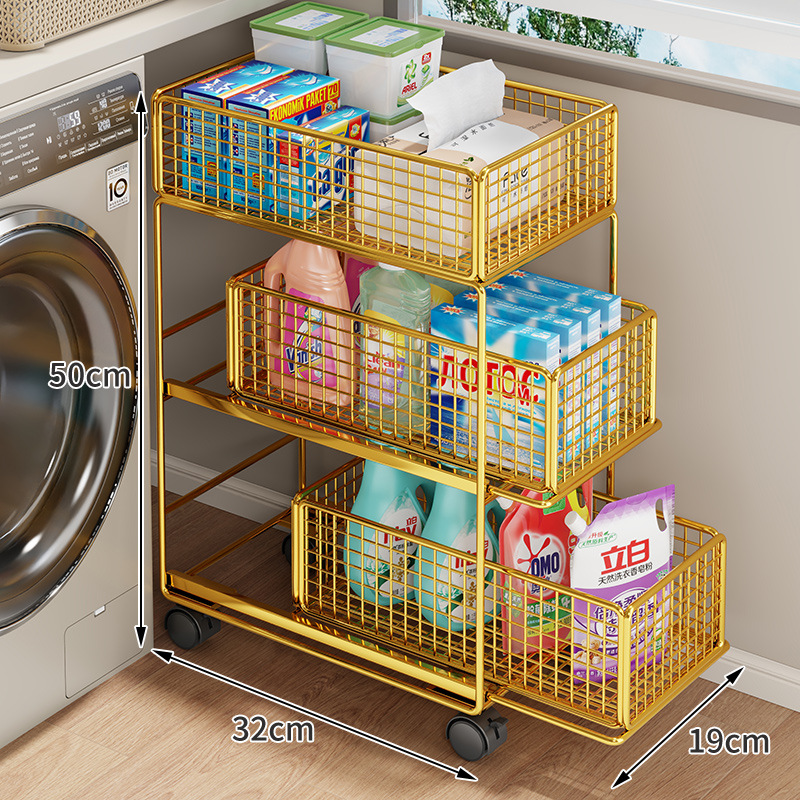 Carrito Organizador de Baño de Hierro Móvil para Baño image 16