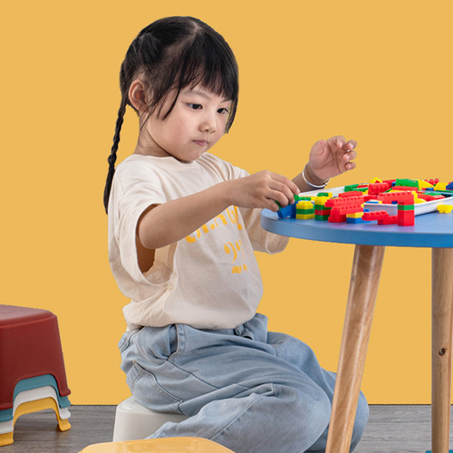 Household simple plastic stool cartoon colorful children's stool bathroom thickened foot stool non-slip low stool children's chair
