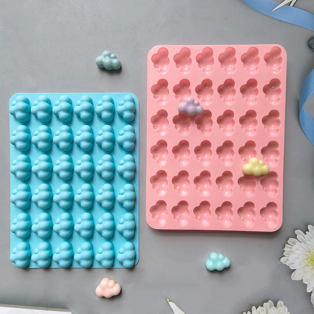 36 nubes 677 dulces pudín molde de silicona 3D pastel decoración inserto para hacer molde de chocolate horneado
