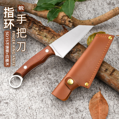 outdoors Camp Field Portable multi-function pocket knife Mongolia Hand meat barbecue household Fruit knife Split meat