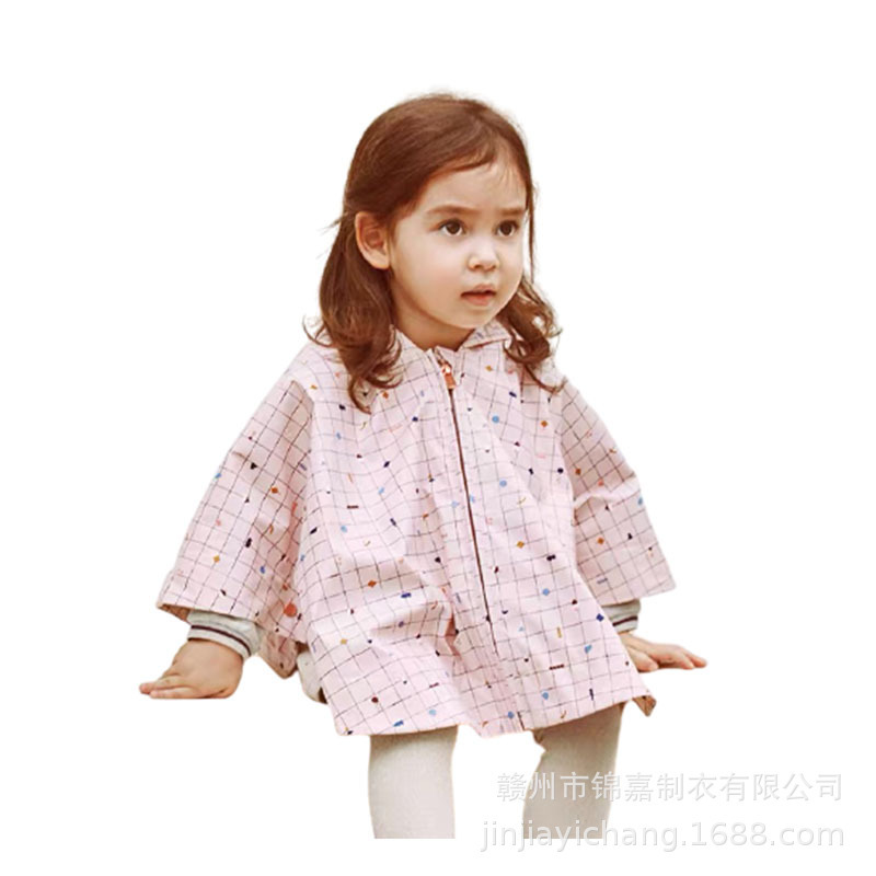 Children's Raincoat, European and American Style, Pink, Cute, High-End Rain Poncho, Pu Hooded Raincoat, Fashionable Shawl, Rainproof and Stormproof Children's Raincoat, European and American Style, Pink, Cute, High-End Rain Poncho, Pu Hooded Raincoat, Fashionable Shawl, Rainproof and Stormproof