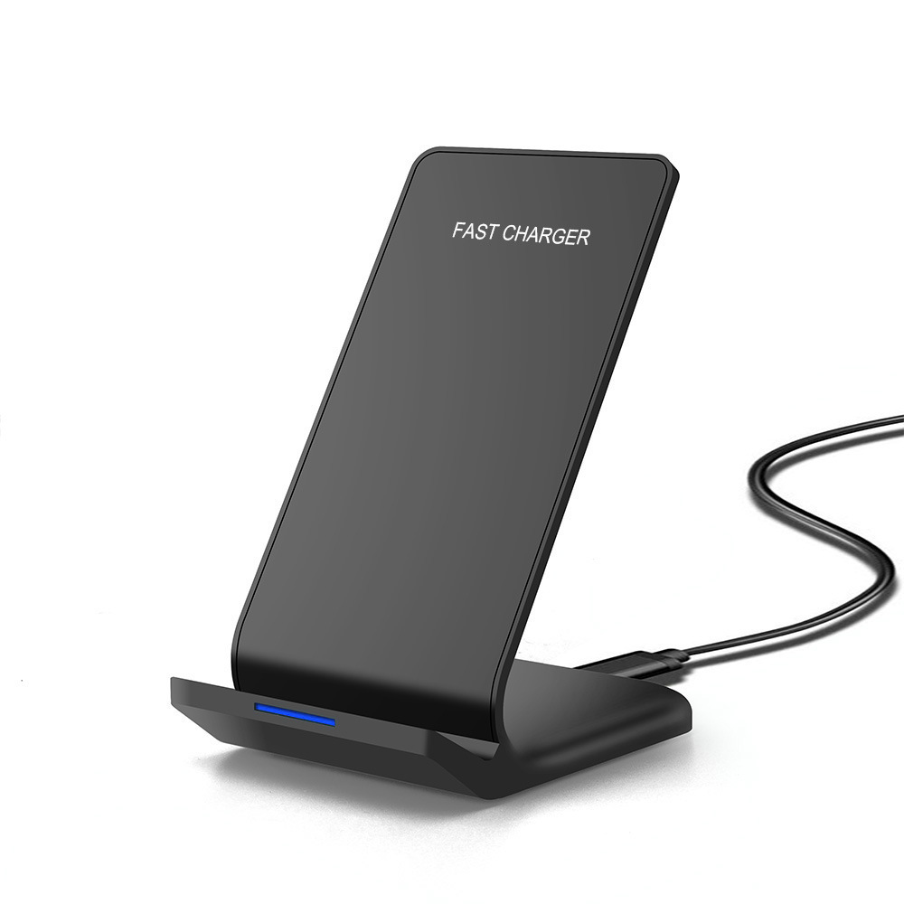 Factory direct mobile phone bracket wireless charger 15W intelligent vertical wireless fast charging desktop mobile phone base
