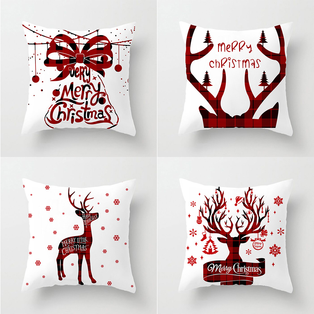Ethnic Style Letter Elk Polyester Pillow Cases display picture 3