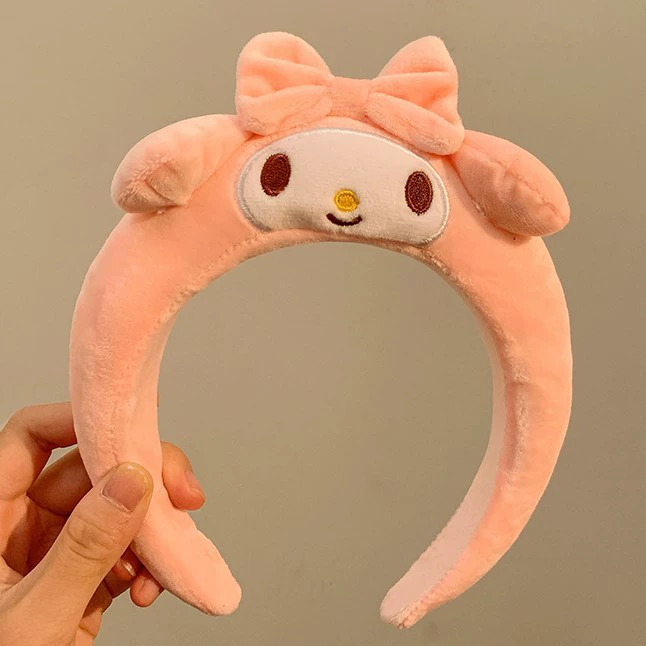 Плюшевые ободки для волос (Sanrio) милый мультяшный аксессуар для волос, мягкий плюшевый помпон, один размер