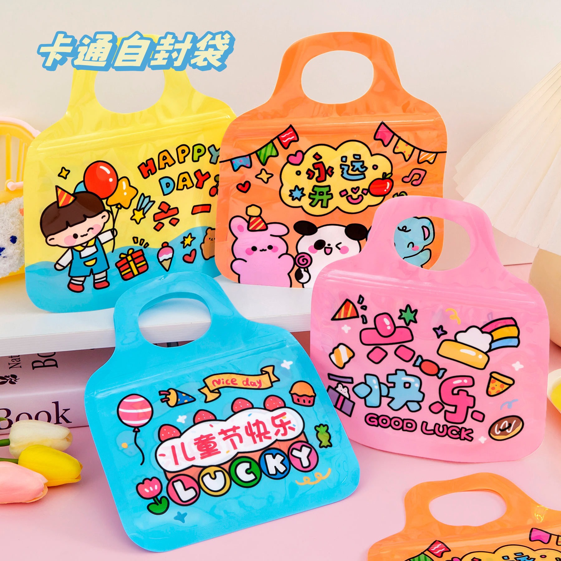 六一儿童节礼品袋幼儿园糖果零食包装袋子学生礼品伴手礼手提袋