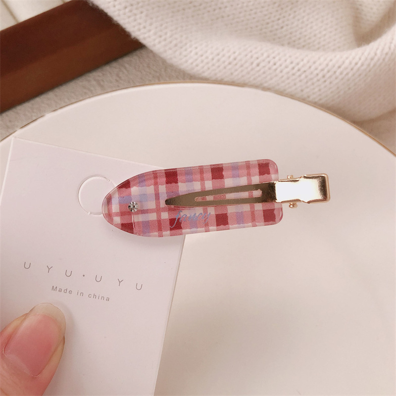 Retro francés simple clip de cabello maquillaje sin marcas clip de borde femenino de alta calidad clip de cabello lateral rompe temperamento clip de frisa adornamiento