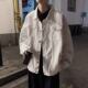 Denim Jacket Men's Spring and Autumn Hong Kong-style Loose All-match Top Korean Fashionable Casual Work Jacket New Fashion