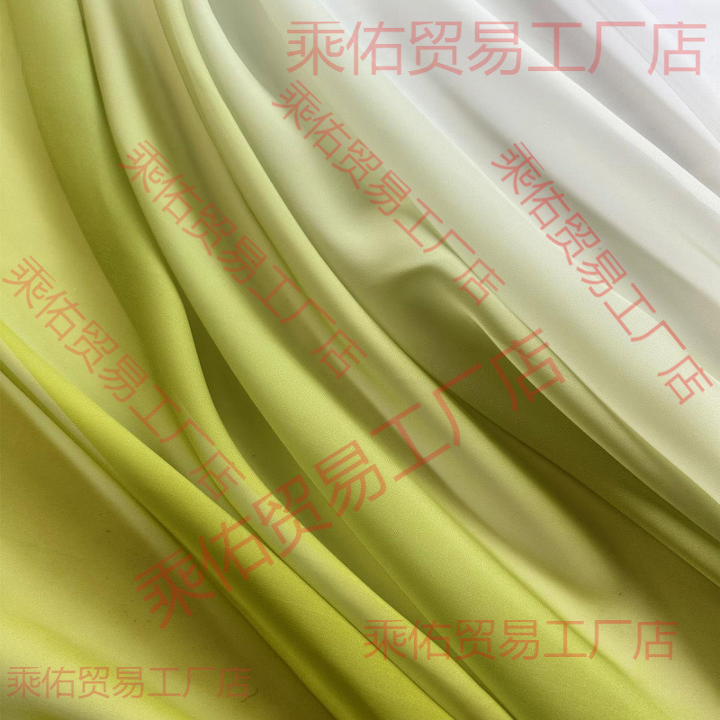 Silk shiffon long cloth, Hanfu, maxi length, gradient