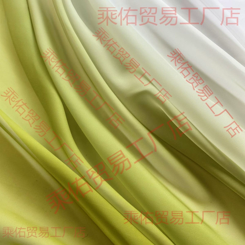 Silk shiffon long cloth, Hanfu, maxi length, gradient