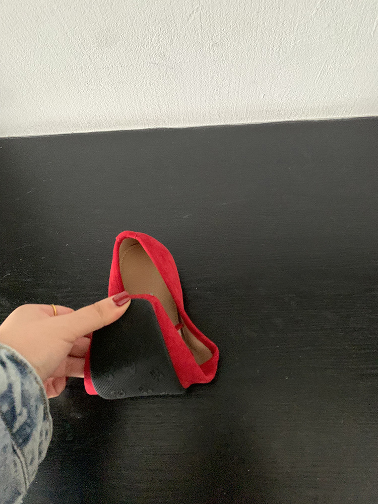 Dance Shoes Flat French Bowknot Women's Red Ballet Flats Spring Summer New Soft Sole Shoes For Women_voghion.com
