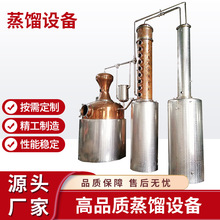 金酒威士忌朗姆酒蒸馏设备  工业批次型紫铜蒸馏器直销定制