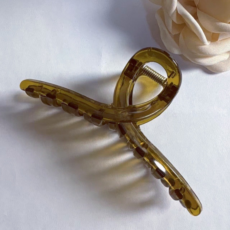 グラブクリップ サメクリップ 良質 13cm ふっくら後頭部の髪 高級ヘアクリップ ハーフタイヘアクリップ 小さな爪クリップ