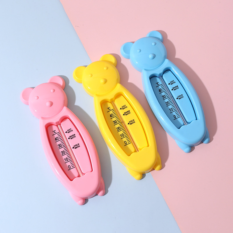 Támetro de agua para bebés con tarjeta de succión en inglés, temperatura del agua del baño del bebé, baño para recién nacidos, termómetro de dibujos animados