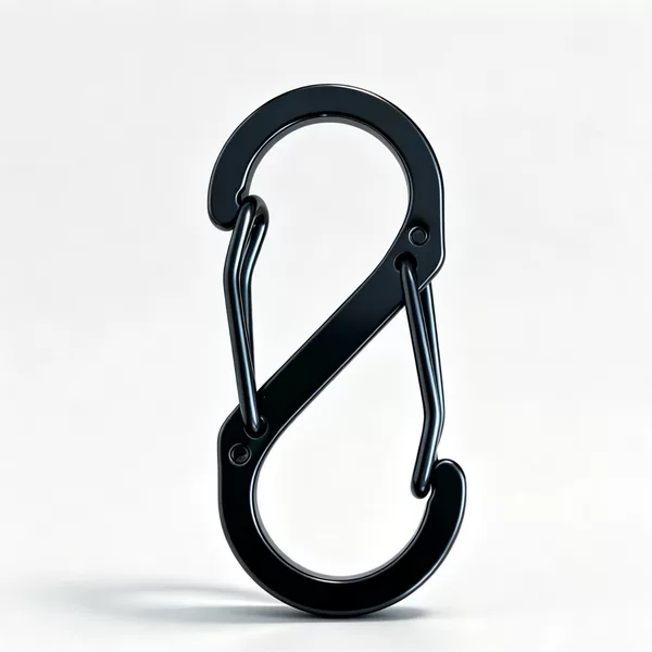No. 5 S-shaped electrophoresis outdoor hook, carabiner, 8-shaped keychain accessory, backpack buckle, luggage hanging ornament