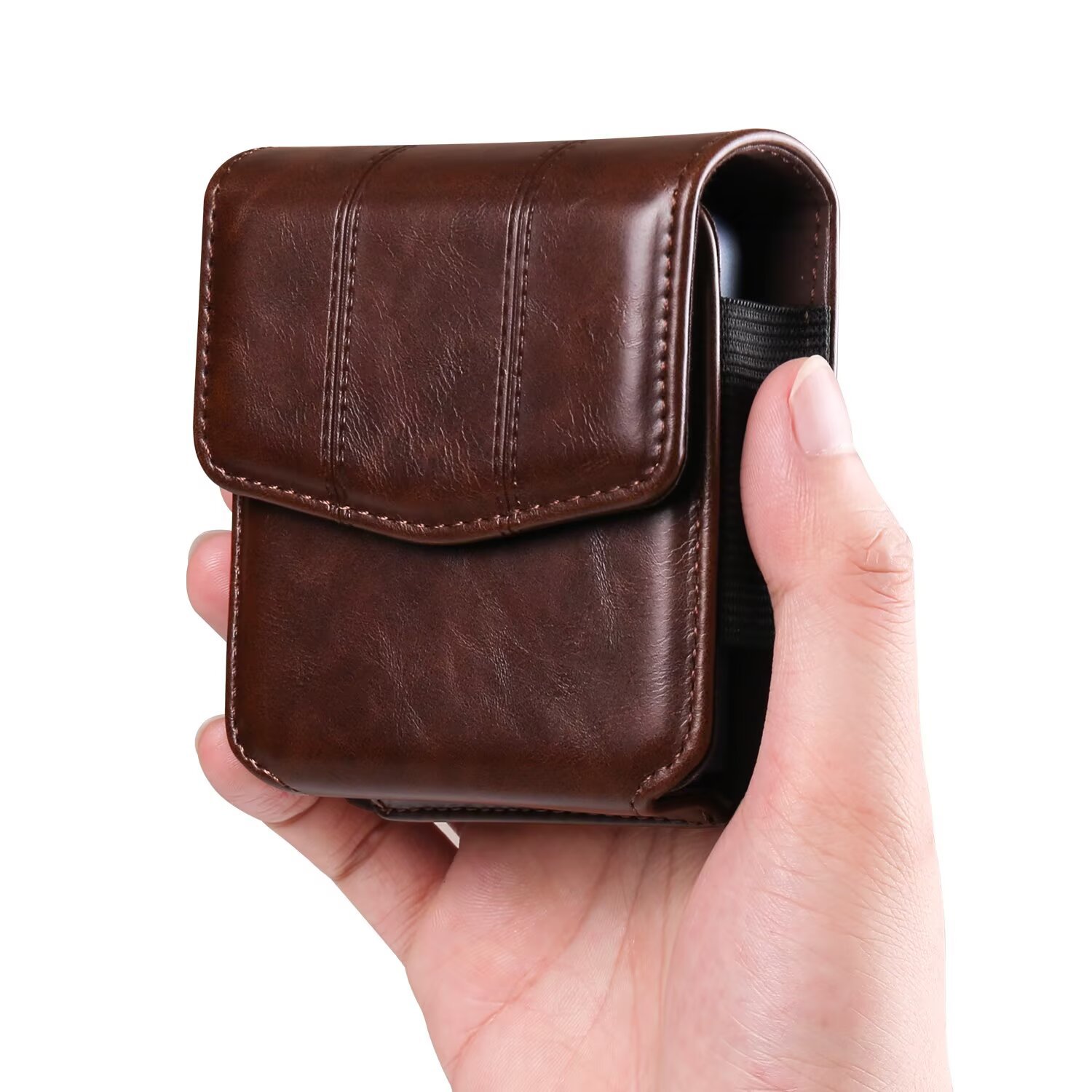 适用三星ZFlip7/6/5/4/3磁扣折叠屏腰包手机包穿皮带新款插卡款