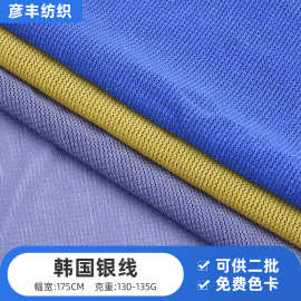 现货批发韩国银线亮丝网纱 春夏时尚时装休闲运动服舞台服布料