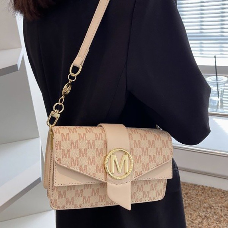 Bolso bandolera pequeño de PU para mujer, diseño moderno, gran capacidad