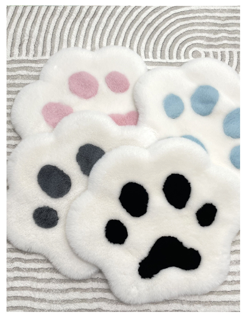 Ins Style Cute Cat Claw Chair Cushion Small Footprint Cushion Computer Leisure Chair Stool Cushion Dressing Table Floor Mat Carpet