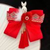 Cute rabbit with tassels, children's hairgrip, Hanfu, Chinese hair accessory, hairpins, Chinese style