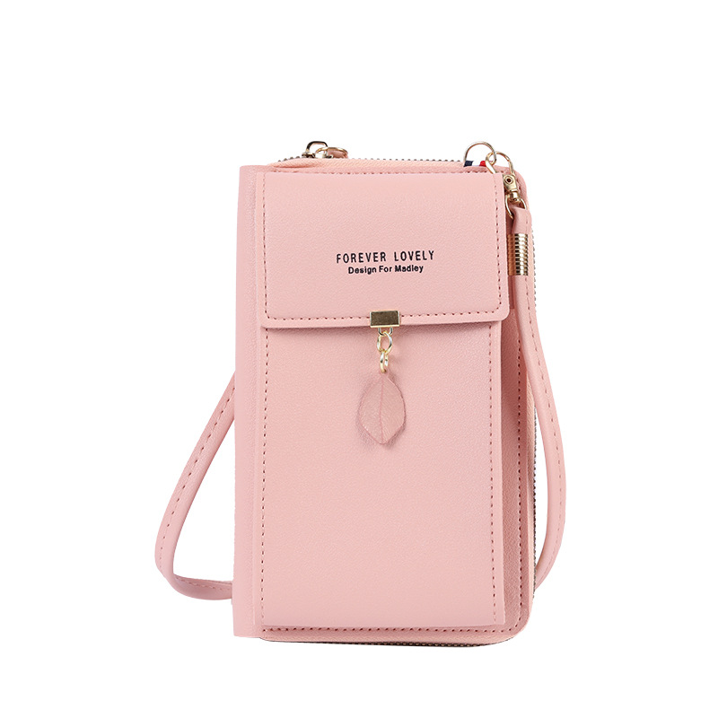 2022 nueva venta al por mayor de gran capacidad multi-funcional moda simple hoja hombro pequeño bolso crossbody bolso del teléfono para las mujeres