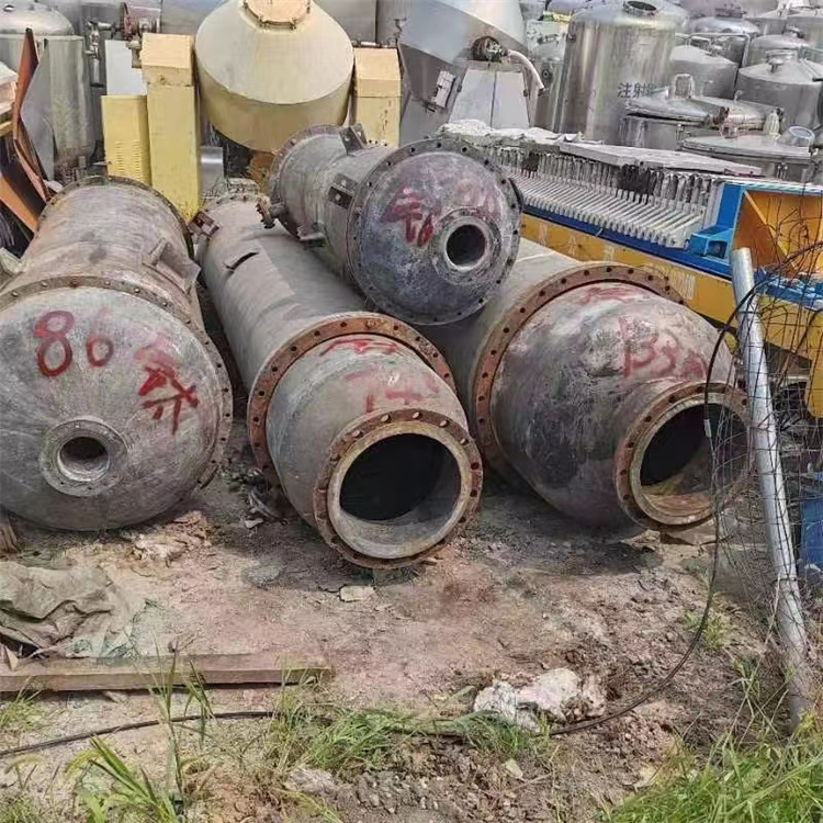 二手钛材列管冷凝器 28到133平方管径3.2 外壳316 现场试压 盛源