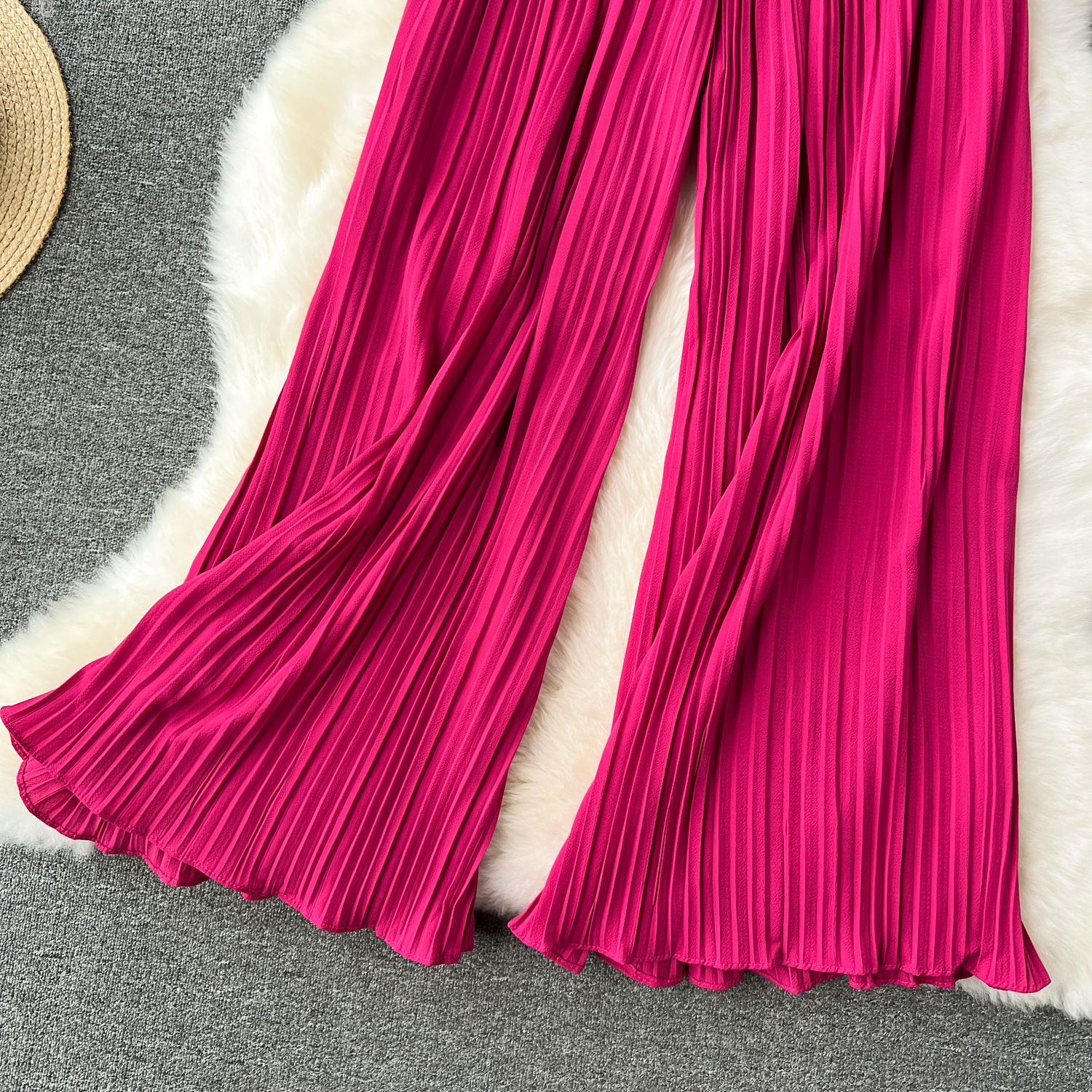 Women's Daily Casual Stripe Full Length Pleated Casual Pants display picture 15