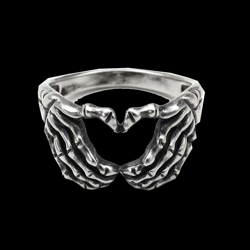 1 Piece Fashion Skull Titanium Steel Plating Unisex Rings display picture 2