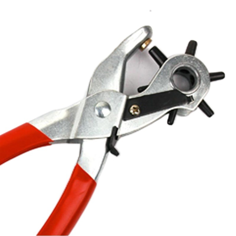 Alicates perforadores de 9 pulgadas con mango galvanizado y recubierto de plástico