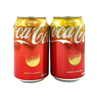 Hong Kong Imported Beverage Coca-Cola Plus Lemon Flavored Soda 330ml Hong Kong Version Lemon Flavored Soda