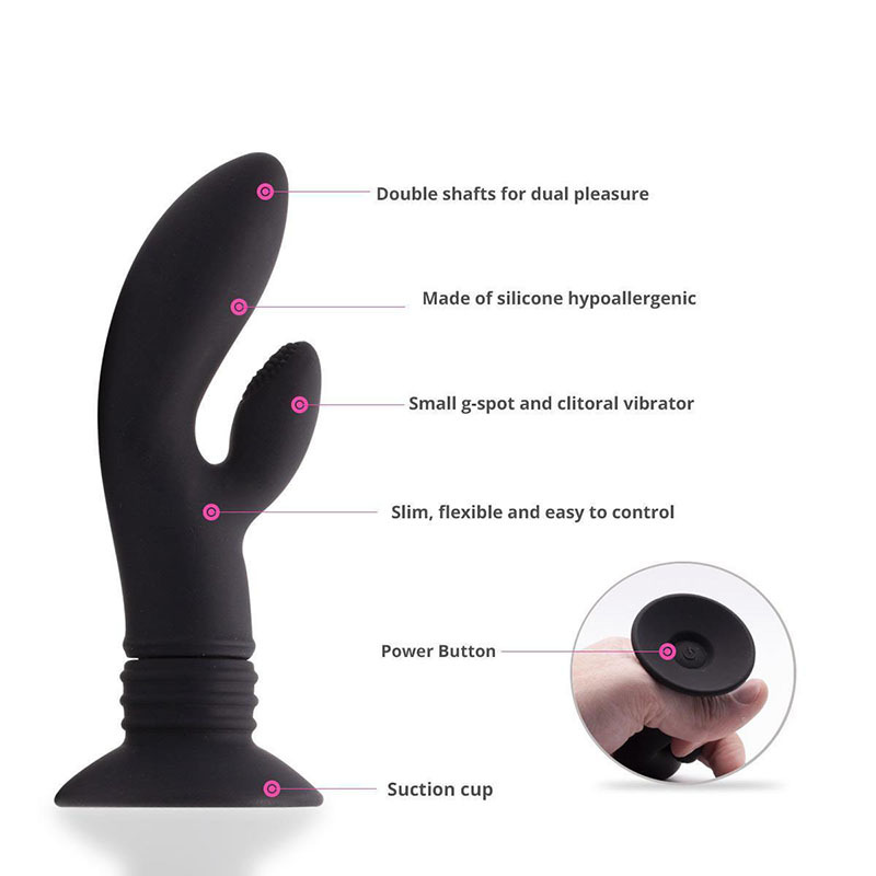 Silicone Vibrating Prostate Massager For Men And Women Unisex_voghion.com