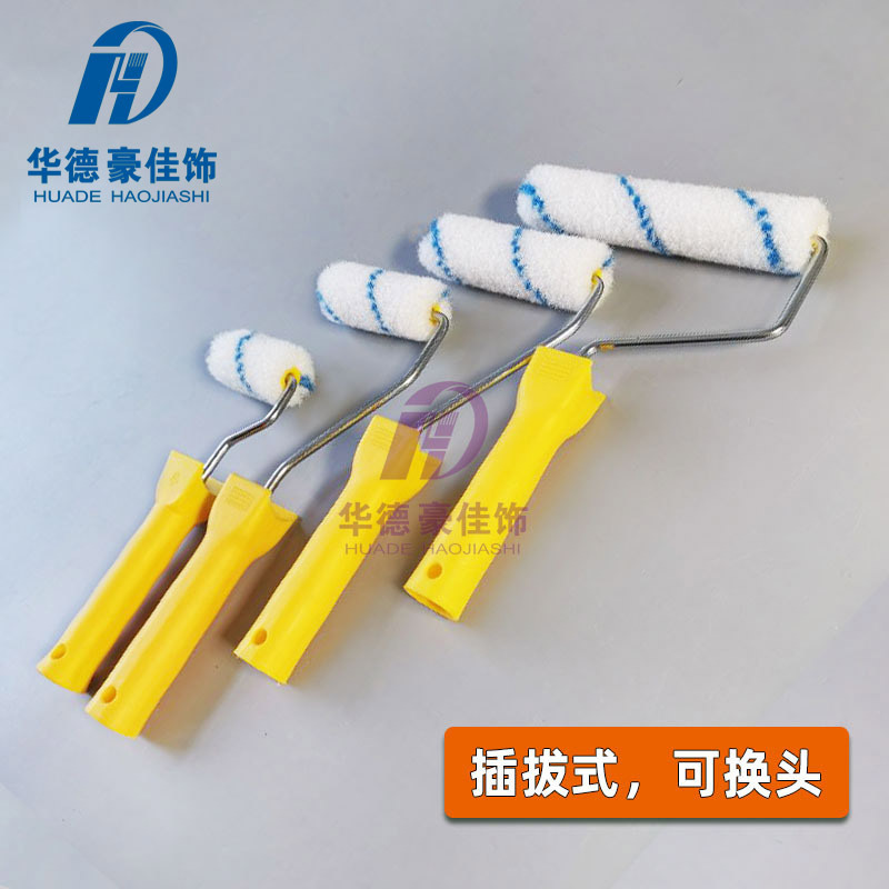 Cepillo de rodillo de pintura de alambre de nailon 2/346 pulgadas núcleo de rodillo de pulgar pelo de nailon pelo medio