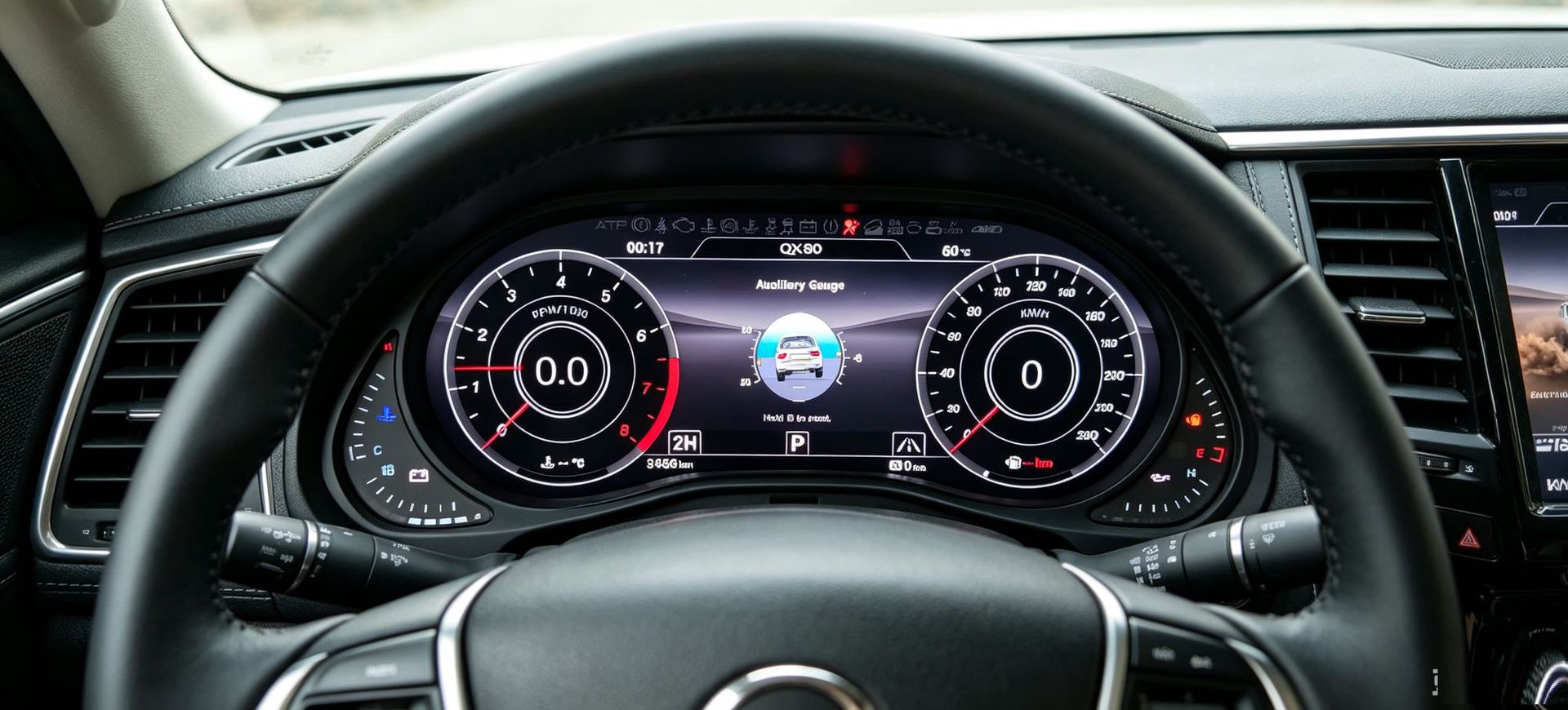 Suitable for Nissan Patrol Y62 and Infiniti Qx Series Modification and Upgrade to Full Lcd Instrument Panel 12.3inch