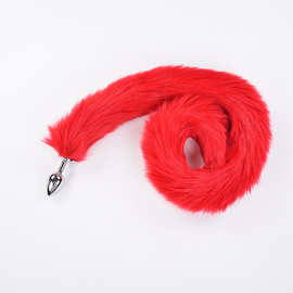 厂家批发情趣另类玩具超长狐狸尾巴人造仿尾巴后庭肛塞肛门栓大