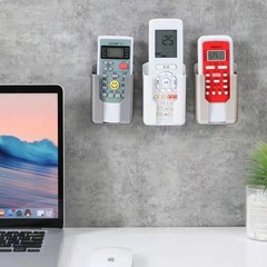 遥控器收纳盒高级感免打孔壁挂式卡扣粘贴多功能电视空调置物盒子