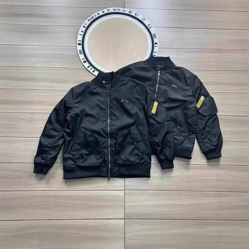 High-Quality American-Style Pilot Jacket with Baseball Embroidery, Stand-Up Collar, Thickened Casual Unisex Jacket High-Quality American-Style Pilot Jacket with Baseball Embroidery, Stand-Up Collar, Thickened Casual Unisex Jacket