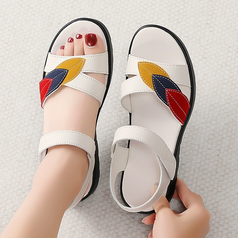 Summer non-slip comfortable sandals, soft sole, for middle age