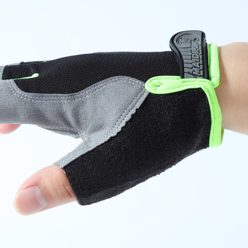 Cycling gloves half finger Luya sports outdoor fitness mountaineering fishing summer mountain bike fingerless half