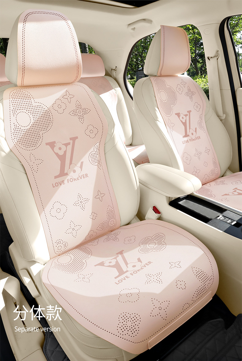 26 Types of Car-Specific Three-Piece Set of All-Season Suede Non-Slip Breathable Seat Covers for Driver, Passenger, and Rear Seats