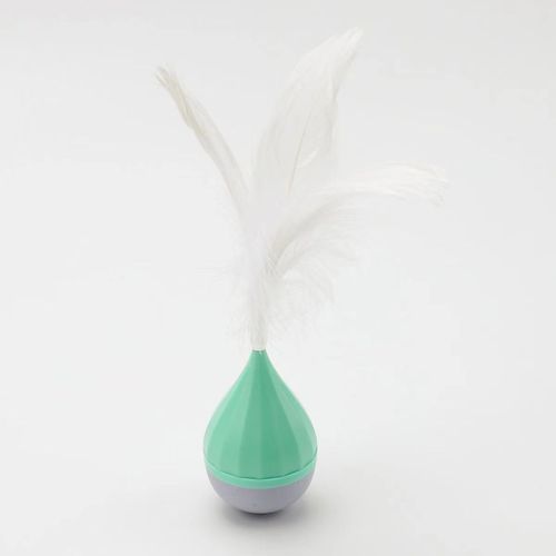 New Cat Toy with Feathers and Yo-Yo, Self-Having, Entertaining, Interactive, Chewable, for Young Cats, Intelligent Cat Toy