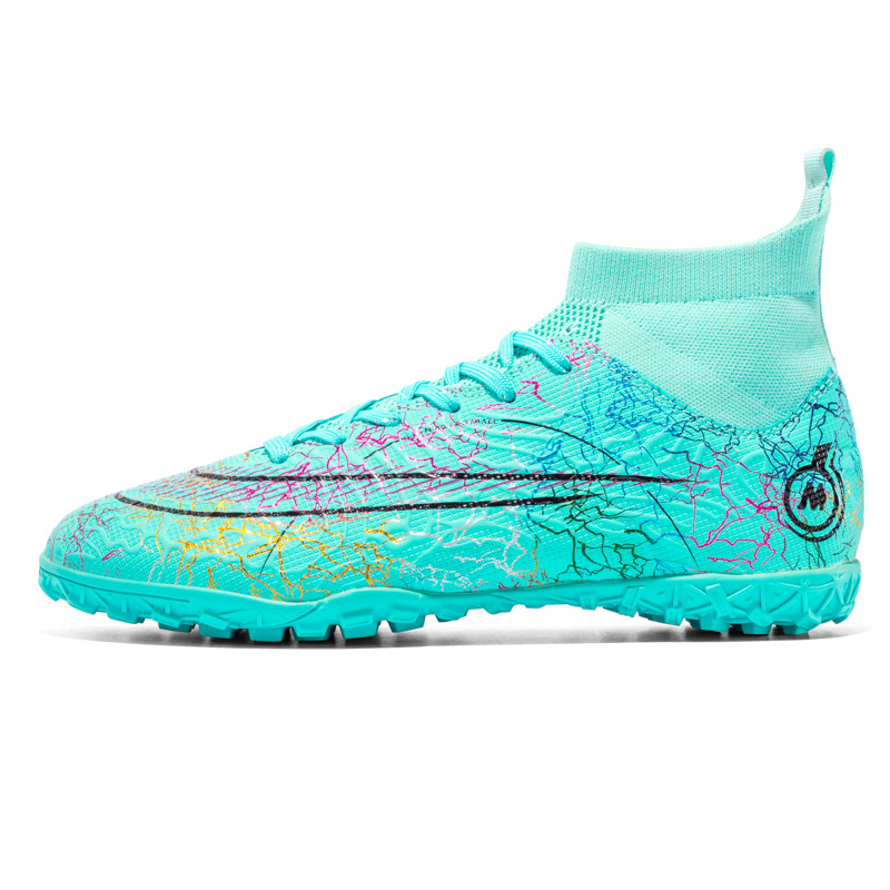 Binbinniao más tamaño de los nuevos hombres de fútbol transpirable zapatos de fútbol de hierba de Interior de uñas largas y cortas zapatos de fútbol