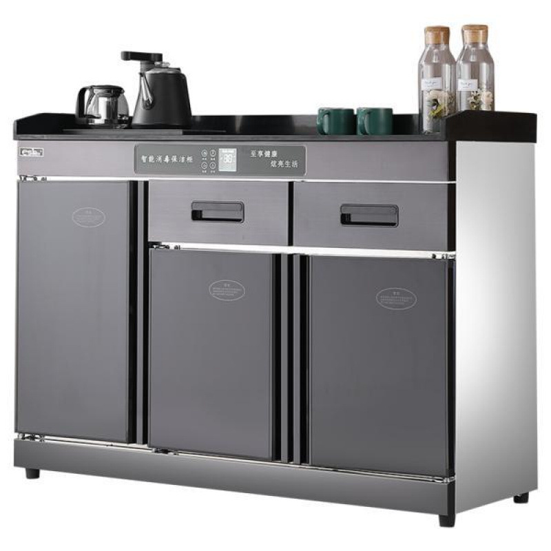 Box Tea Bar Machine Integrated Tea Cabinet Disinfection Cabinet Commercial Catering Double Door with Drawer Hotel Restaurant Side Cabinet