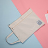 Cartoon handheld universal organizer bag for folders, linen bag with zipper, oxford cloth